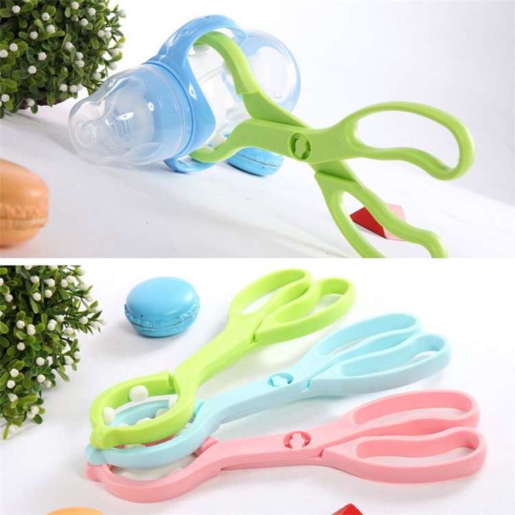 Multifunctional Feeding Milk Bottle Clamp Skidproof Infant Baby Bottle Clip Sterilizer Clip - Green-4