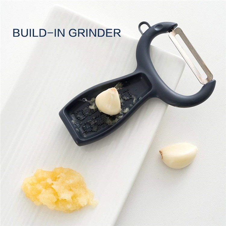 Lovely Cartoon Cat Pattern Vegetable Fruit Peeler - Black-6