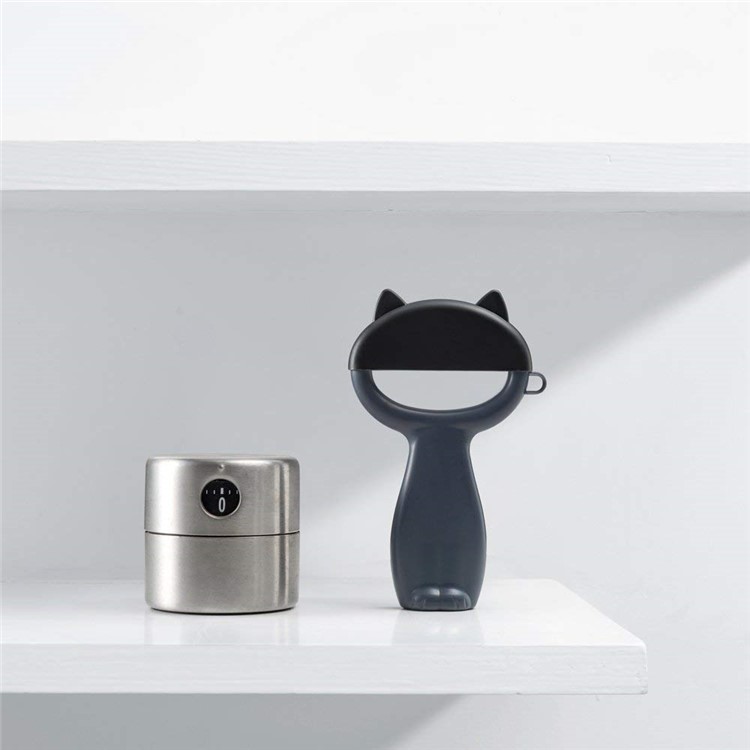 Lovely Cartoon Cat Pattern Vegetable Fruit Peeler - Black-8