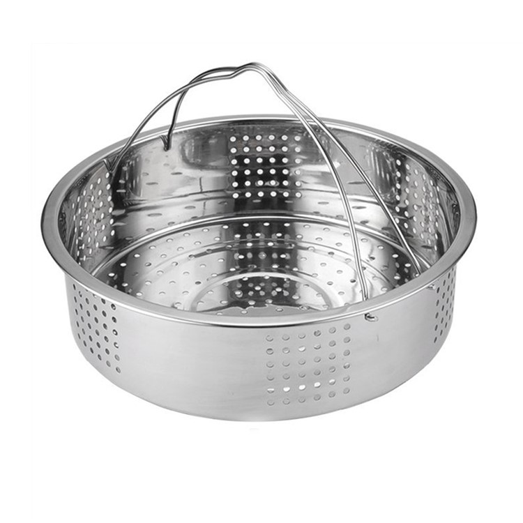 Stainless Steel Steamer Basket with Handle for Instant Pot 6, 8 qt, Diameter: 22.5cm-3