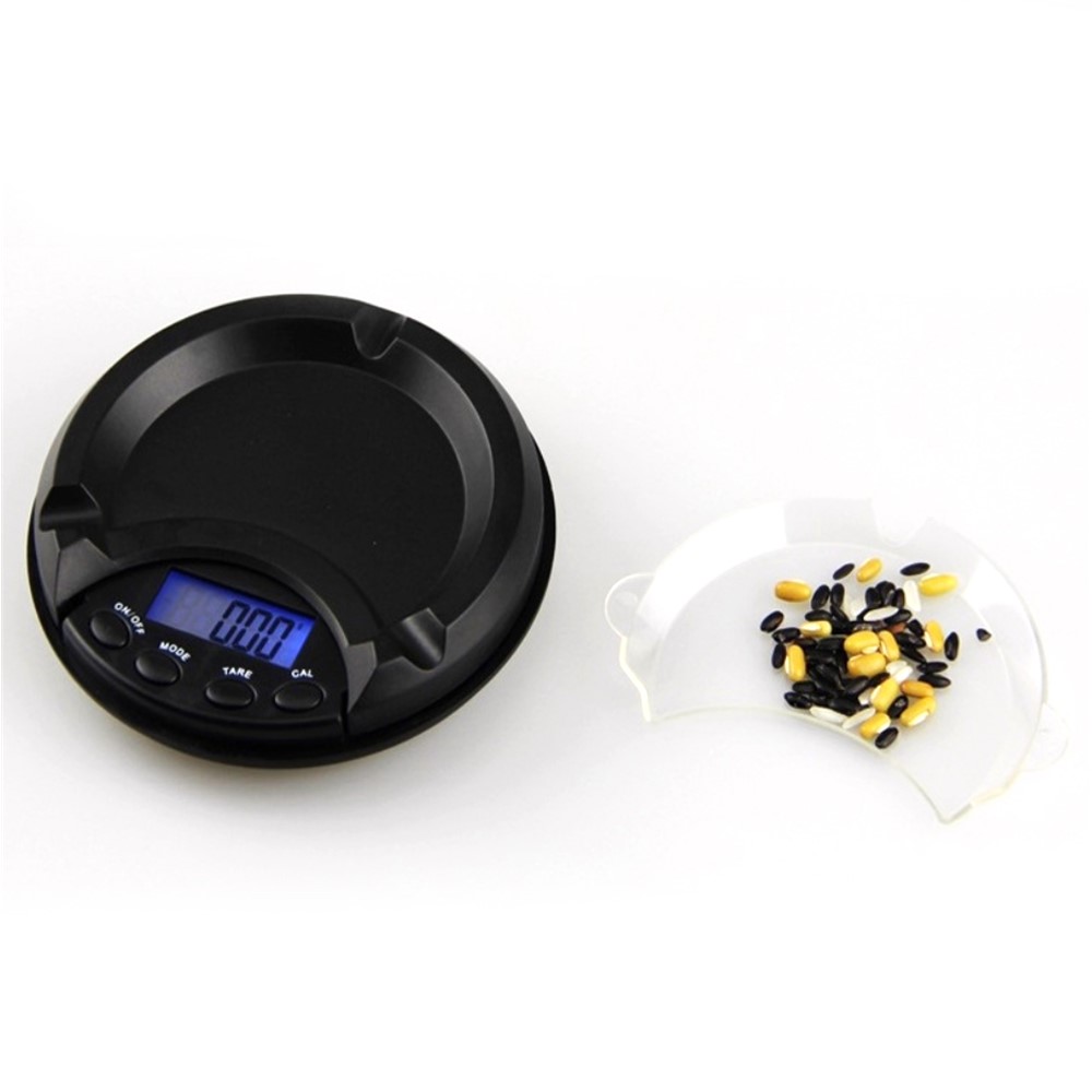 500g/0.01g Ashtray Shape Jewelry Digital Pocket Scale-4