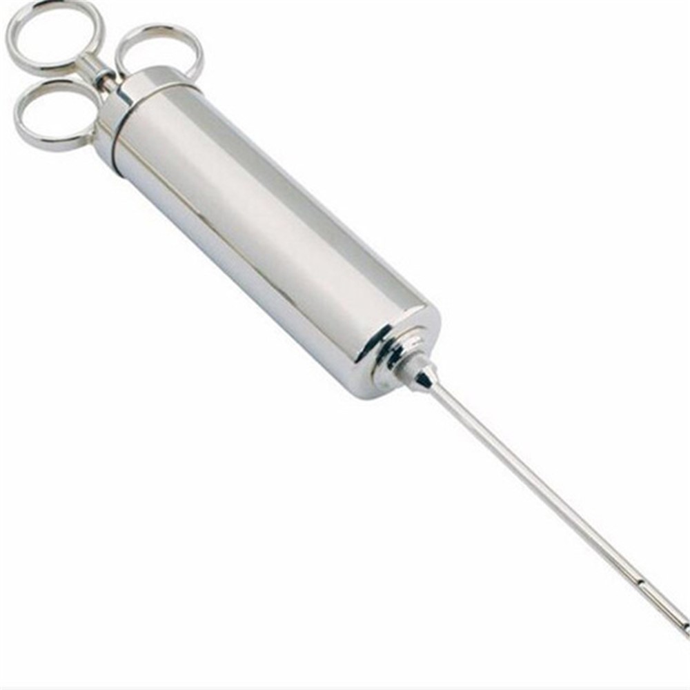2-Ounce Marinade Injector Stainless Steel Flavor Seasoning BBQ Brine Needle-2