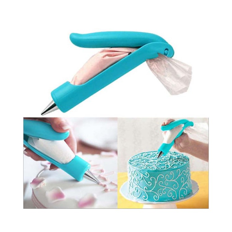 DIY Decorating Pen Icing Piping Bag Nozzle Tips Fondant Cake Sugar Tool Set-1