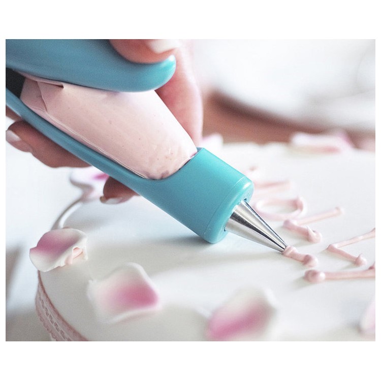 DIY Decorating Pen Icing Piping Bag Nozzle Tips Fondant Cake Sugar Tool Set-6