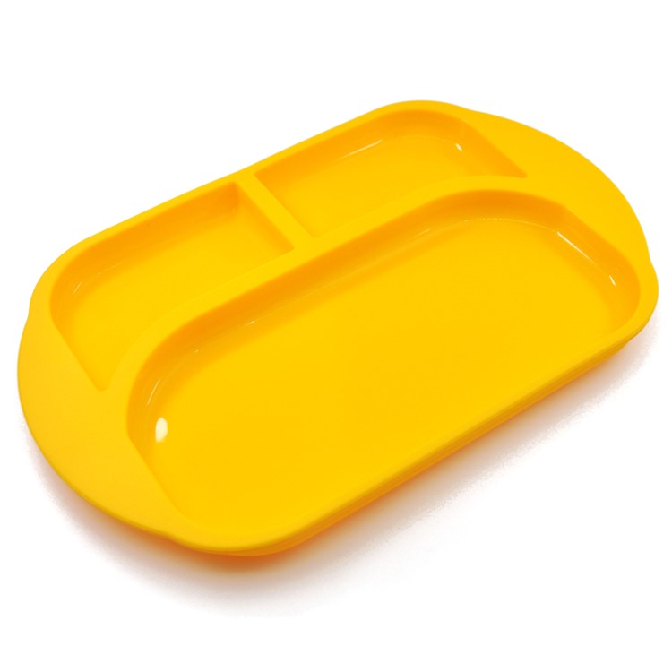 WINLY Non-slip Silicone Kids Placemat Baby Feeding Placemat - Yellow-1