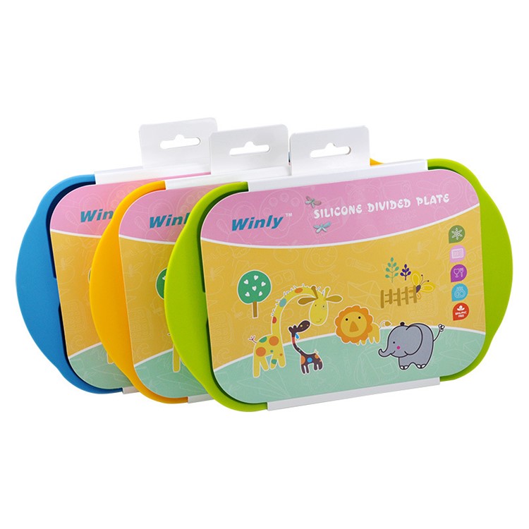WINLY Non-slip Silicone Kids Placemat Baby Feeding Placemat - Yellow-4