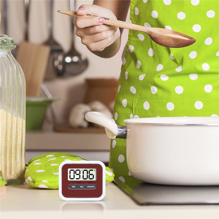 YUANGUANGHAO YGH-115 Large LCD Display Electronic Digital Kitchen Timer 2 Pieces - Black-6
