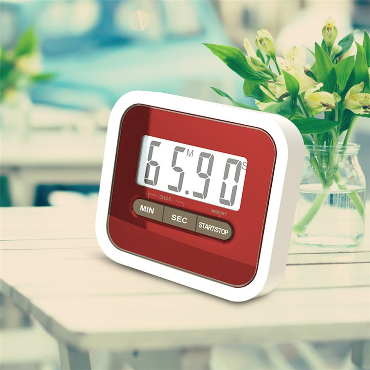 YUANGUANGHAO YGH-115 Large LCD Display Electronic Digital Kitchen Timer 4 Pieces - Black-10