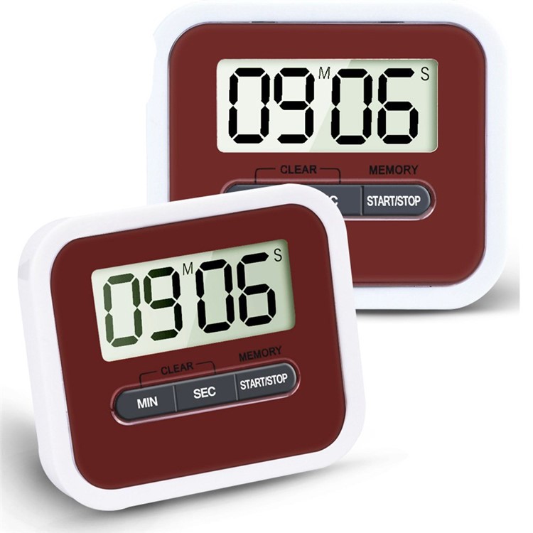 YUANGUANGHAO YGH-115 Large LCD Display Electronic Digital Kitchen Timer 4 Pieces - Black-11