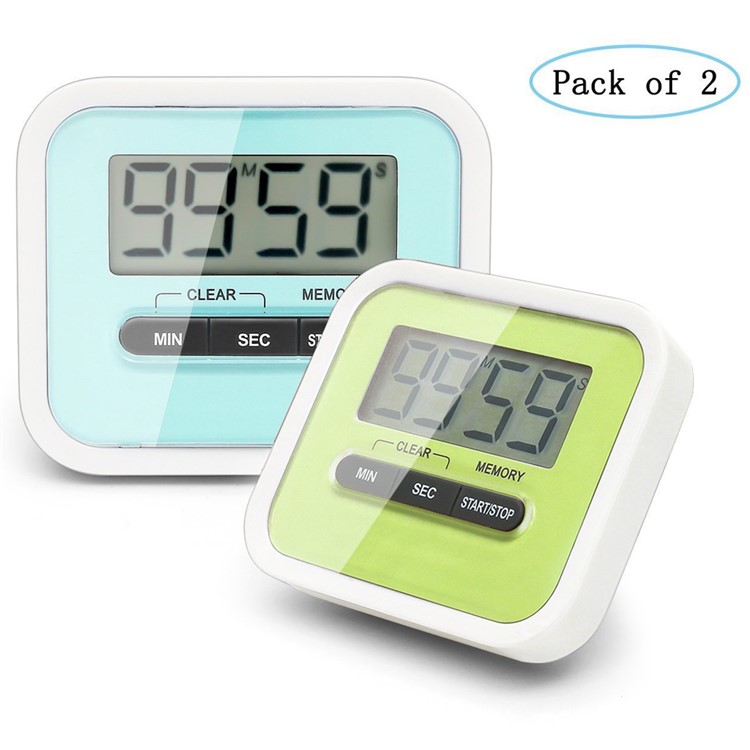 YUANGUANGHAO YGH-115 Large LCD Display Electronic Digital Kitchen Timer 4 Pieces - Black-9