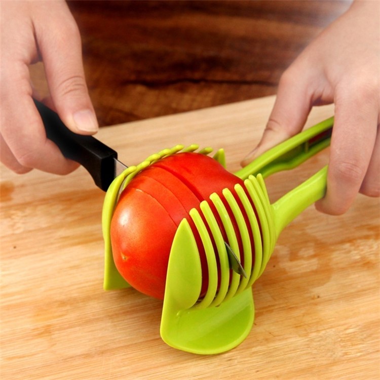 Handheld Kitchen Fruit Slicer Vegetable Lemon Tomato Circular Slicer-1