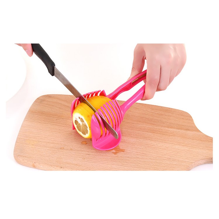 Handheld Kitchen Fruit Slicer Vegetable Lemon Tomato Circular Slicer-17