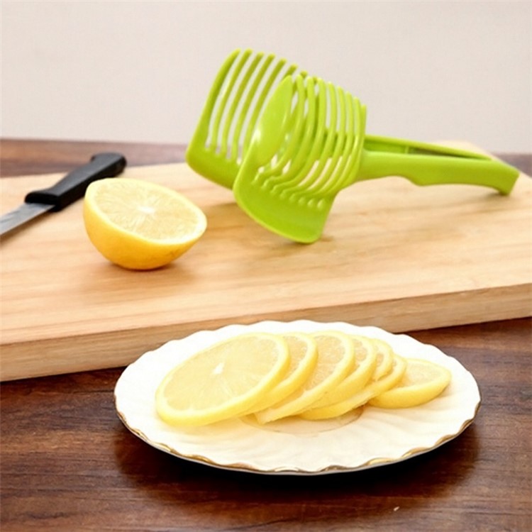 Handheld Kitchen Fruit Slicer Vegetable Lemon Tomato Circular Slicer-3