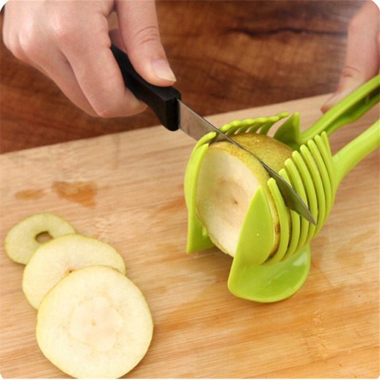 Handheld Kitchen Fruit Slicer Vegetable Lemon Tomato Circular Slicer-5