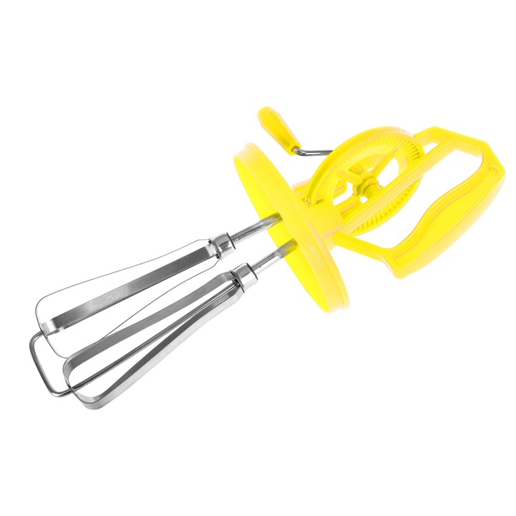 Portable Semi-automatic Stainless Steel Whisk Egg-beater-4