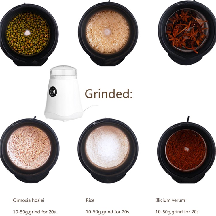 Mini Household Electric Coffee Bean Miller for Grain Coffee Bean etc. - Black / EU Plug-6