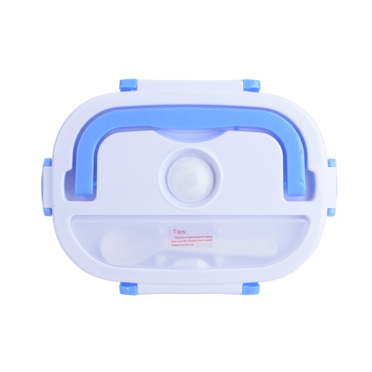 Portable Rectangular Mini Electric Heating Lunch Box Meal Heater - Orange / EU Plug-3