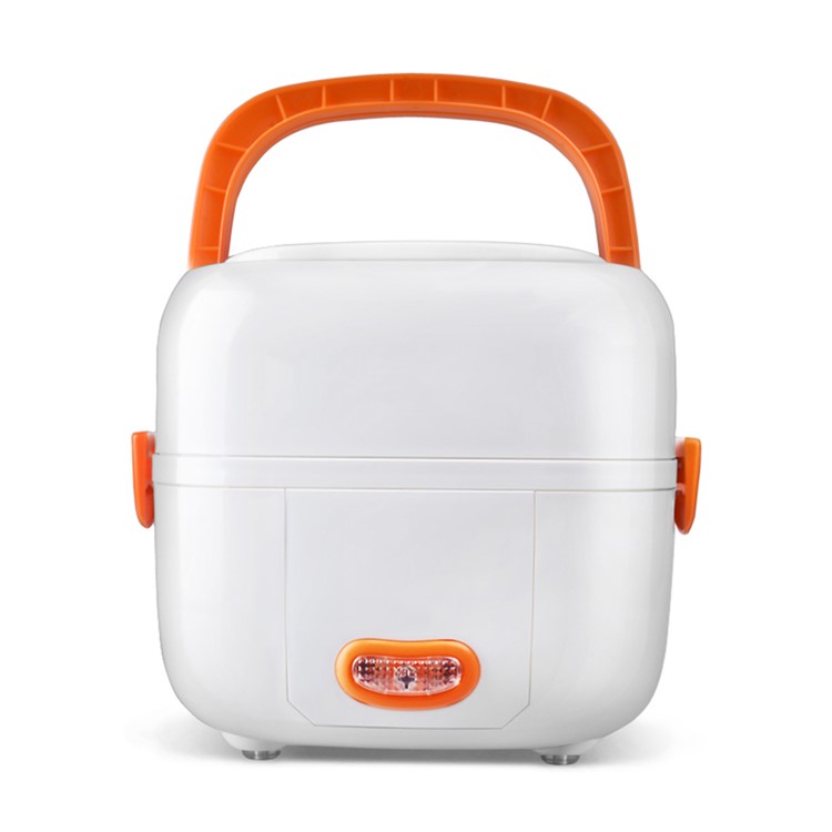 Multi-functional Rice Cooker Electric Meal Box Thermal Insulation Lunch Box - Orange / EU Plug-2