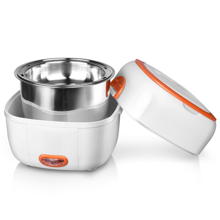 Multi-functional Rice Cooker Electric Meal Box Thermal Insulation Lunch Box - Orange / EU Plug-4