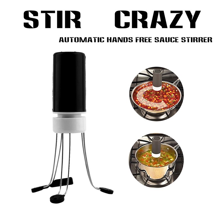 Stir Crazy 3 Feet Home Automatic Hands Free Sauce Stirrer - Black-1