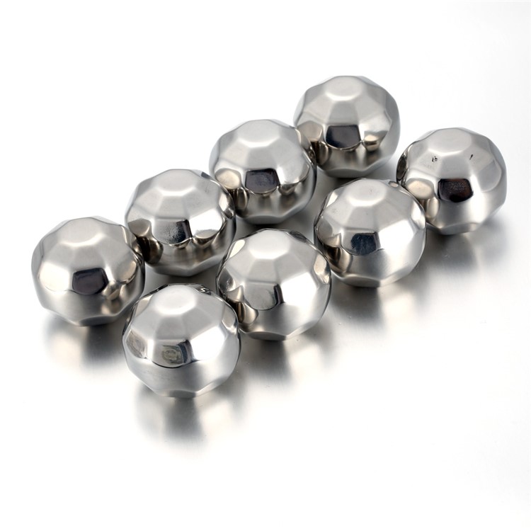 8Pcs/Set Stainless Steel Chilling Reusable Ice Cooler Wine Chillers with Freezing Storage Tray - Diamond Shape-3
