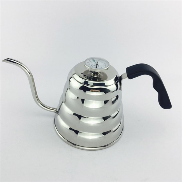 1200ml Stainless Steel Coffee Drip Kettle Tea Pot With 1200ml Stainless Steel Coffee Drip Kettle Tea Pot With Thermometer 1