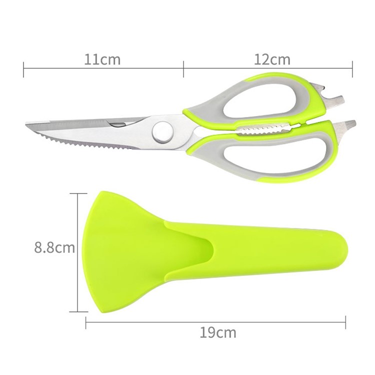 Multi-function Kitchen Shears Heavy Duty Stainless Steel with Magnetic Holder-10