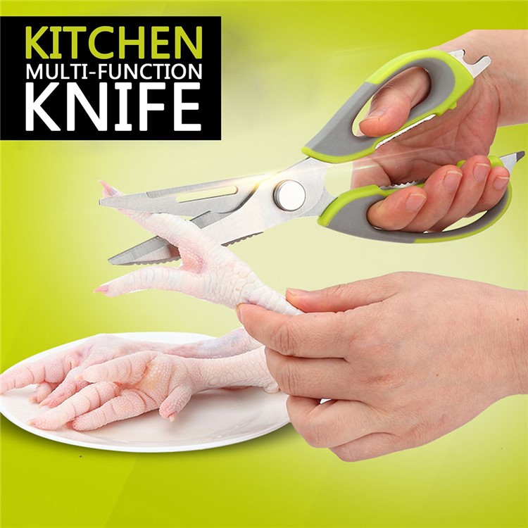 Multi-function Kitchen Shears Heavy Duty Stainless Steel with Magnetic Holder-13