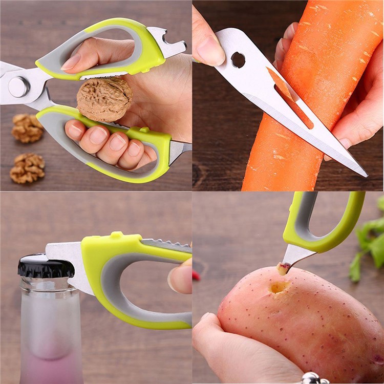 Multi-function Kitchen Shears Heavy Duty Stainless Steel with Magnetic Holder-18