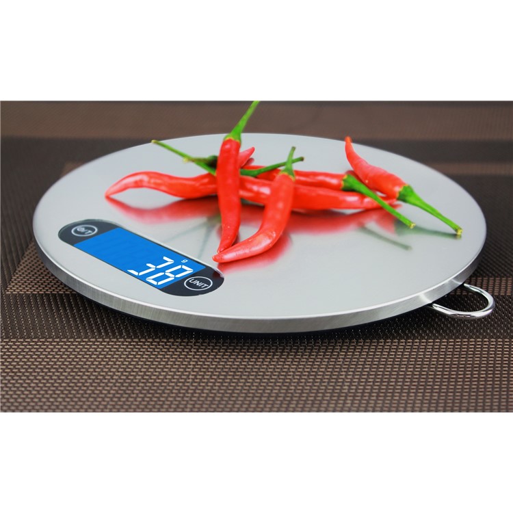 5000g/1g Stainless Steel 304 Kitchen Electronic Scales with LCD Digital Display - Silver-5