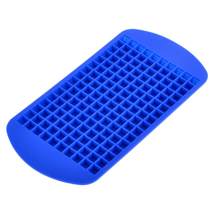 Mini Square 160 Silicone Ice Cube Mould Easy-Release Silicone Ice Cube Tray - Blue-7