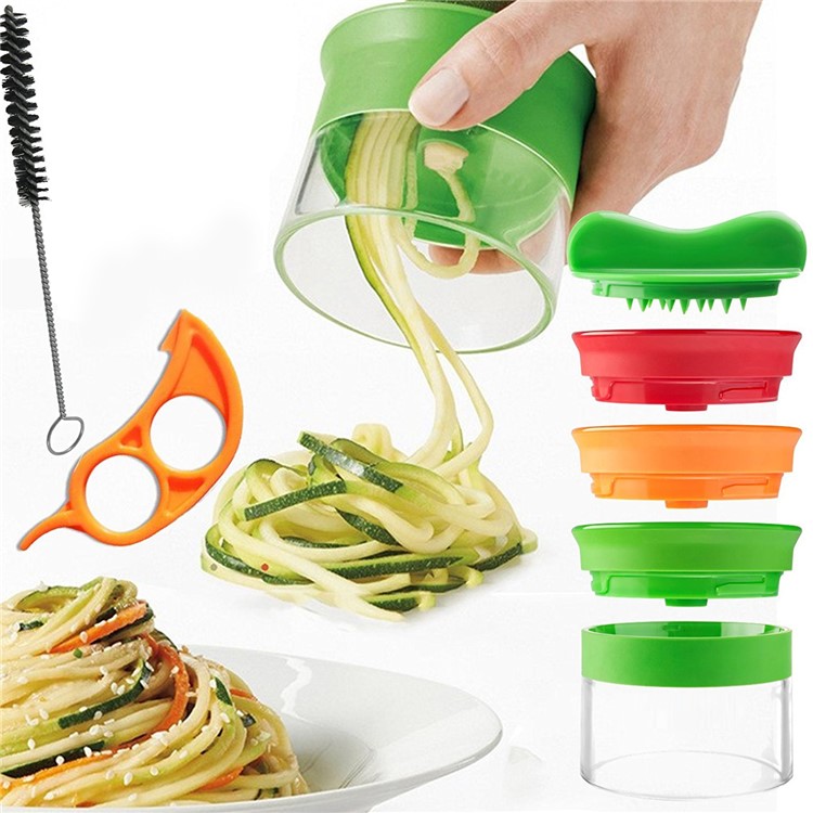 Colorized Handheld Vegetable Spiralizer Fruit Vegetable kitchen Spiral Cutter-1