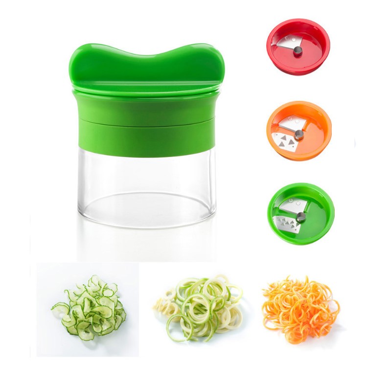 Colorized Handheld Vegetable Spiralizer Fruit Vegetable kitchen Spiral Cutter-3