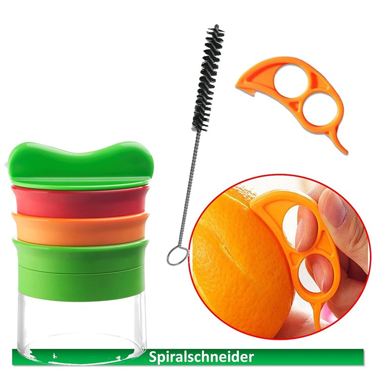 Colorized Handheld Vegetable Spiralizer Fruit Vegetable kitchen Spiral Cutter-6