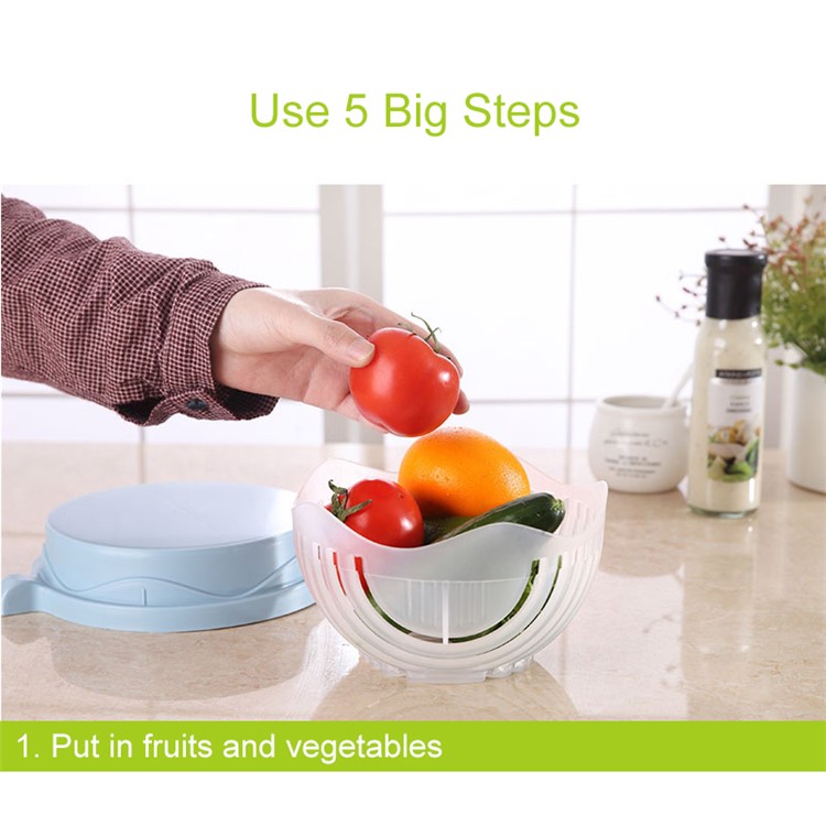 60-Second Salad Maker Cutter Bowl Easy Make Your Salad in 60 Seconds-5