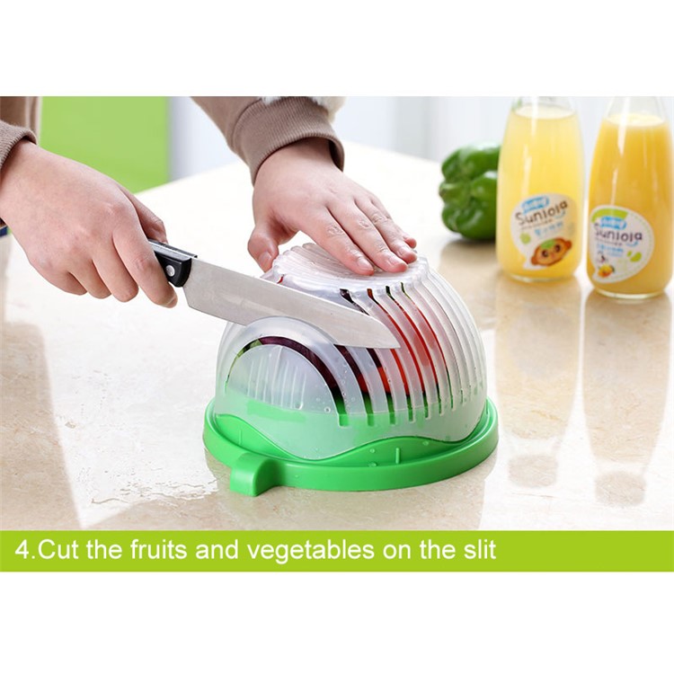 60-Second Salad Maker Cutter Bowl Easy Make Your Salad in 60 Seconds-8