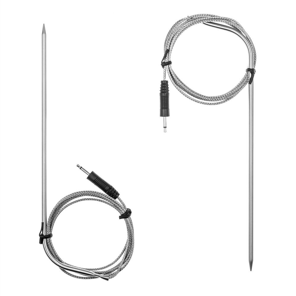 Cooking Meat Food Thermometer with Touchscreen Digital Display for Smoker Grill Oven BBQ - White-3