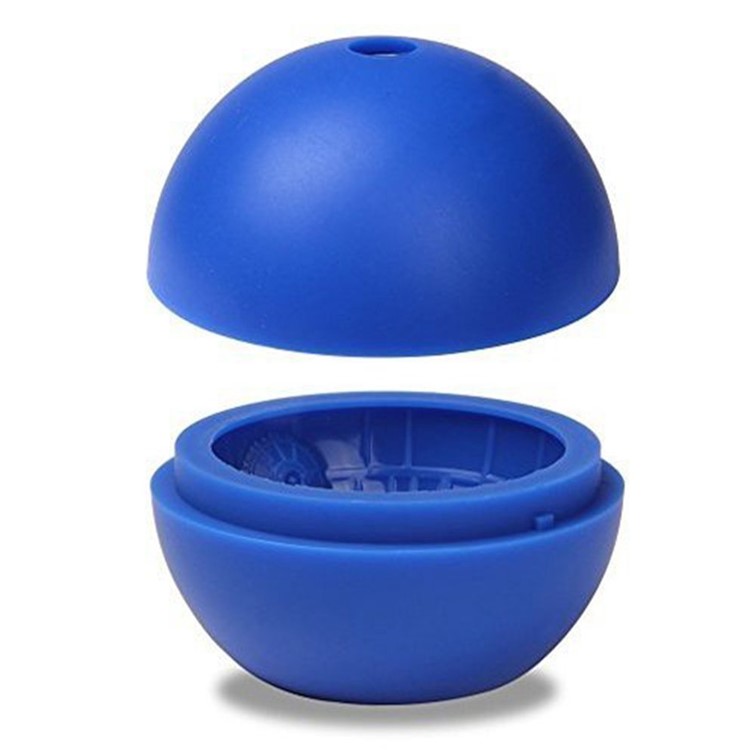 Round Shape Mini Silicone Ice Cube Candy Cake Chocolate Mold - Blue-1