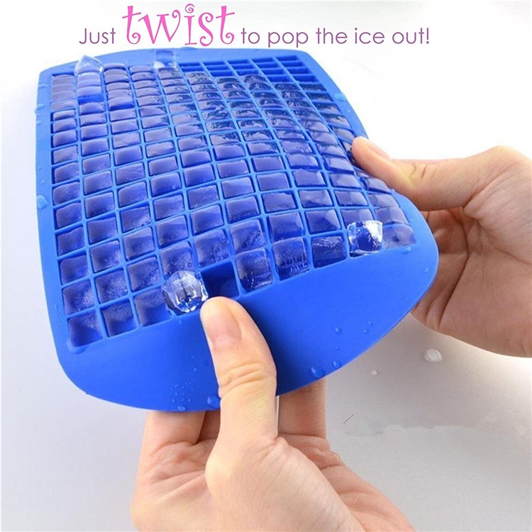 Round Shape Mini Silicone Ice Cube Candy Cake Chocolate Mold - Blue-11