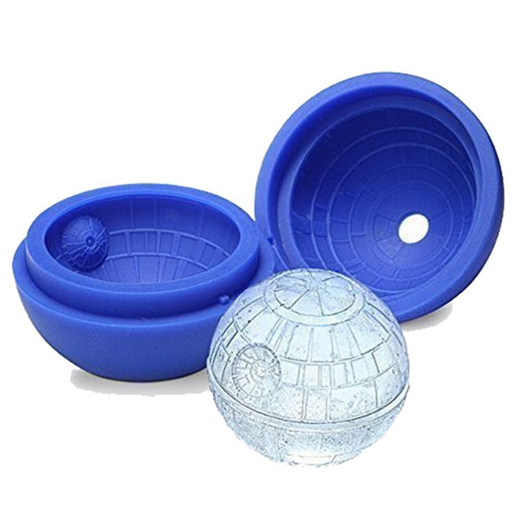 Round Shape Mini Silicone Ice Cube Candy Cake Chocolate Mold - Blue-5