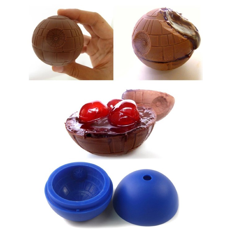Round Shape Mini Silicone Ice Cube Candy Cake Chocolate Mold - Blue-7