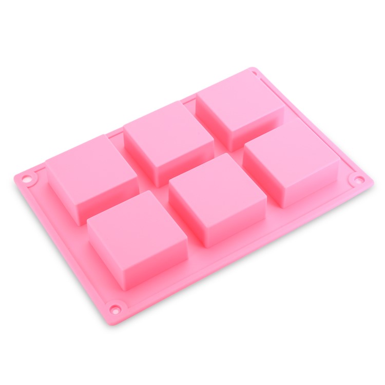 Eiswürfel-Süßigkeitkuchenform Mit 6 Fächern Silikonquadratform-2