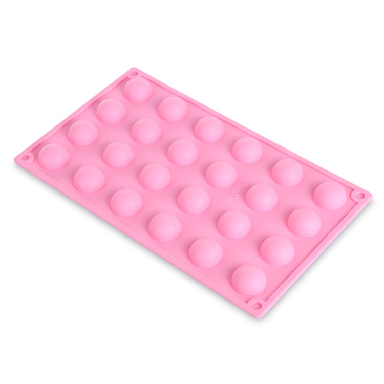 24 Compartments Mini Silicone Semi-circle Shape Ice Cube Candy Cake Mold-1