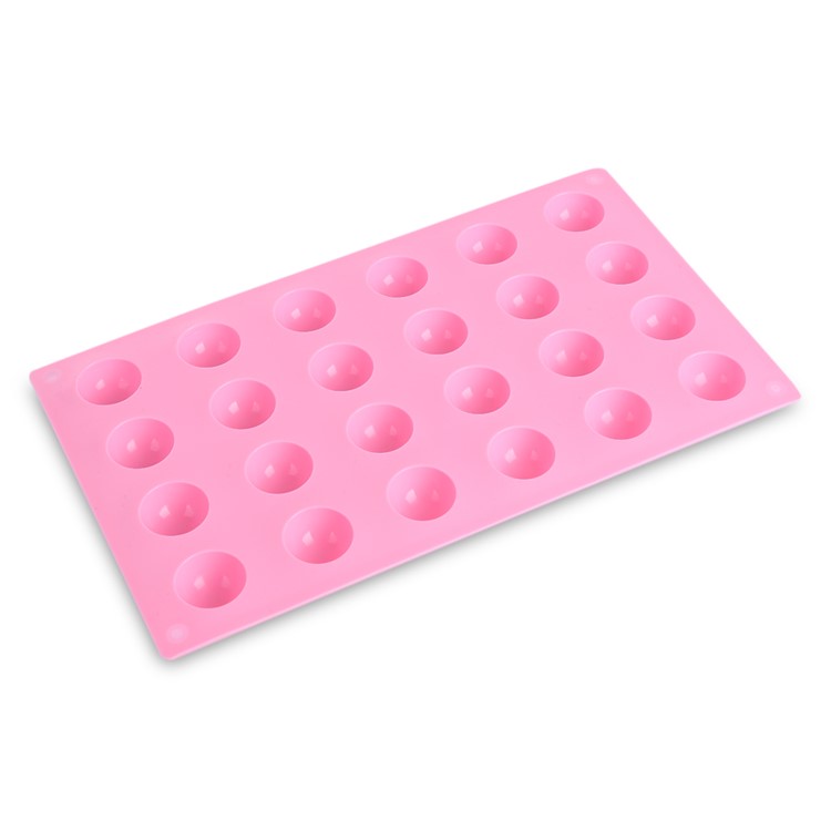24 Compartments Mini Silicone Semi-circle Shape Ice Cube Candy Cake Mold-2