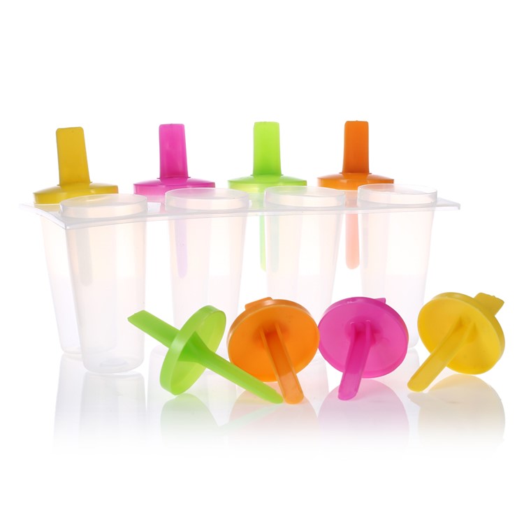 8PCS/Lot Reusable Popsicle Molds Ice Cream Pop DIY Maker-3
