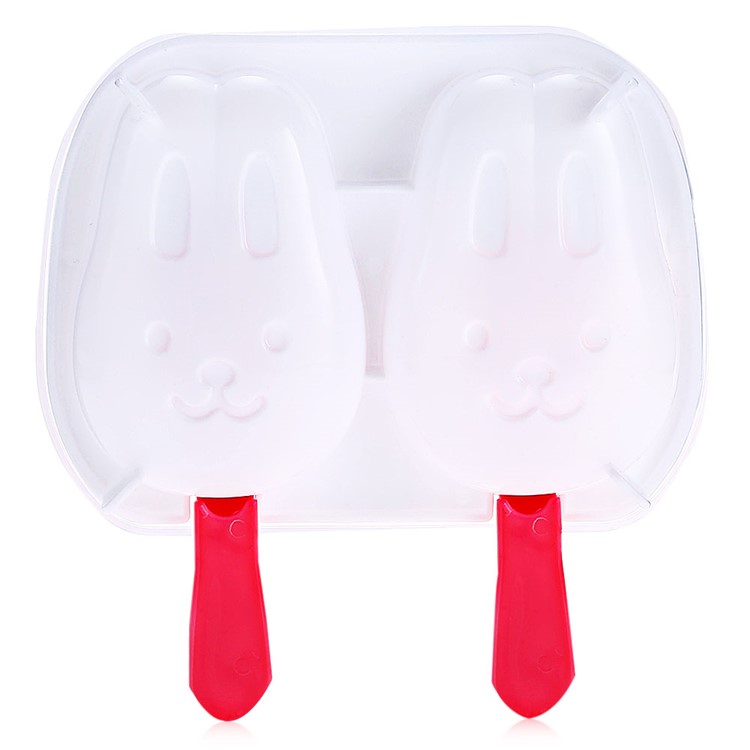 Rabbit Shape DIY Ice Popsicle Mold Reusable Ice Pop Maker-3