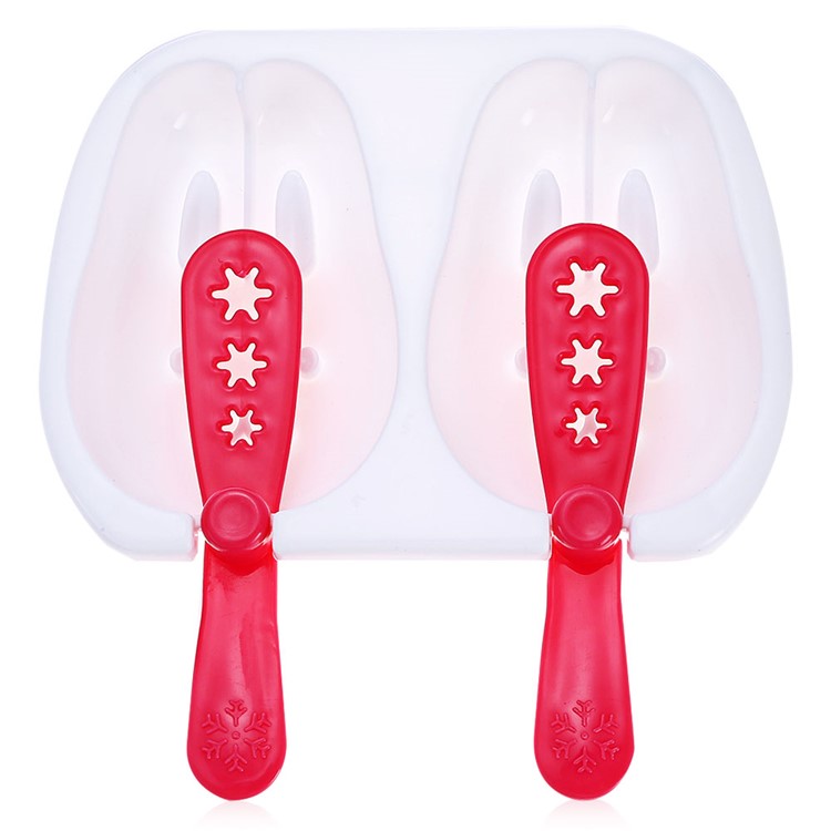 Rabbit Shape DIY Ice Popsicle Mold Reusable Ice Pop Maker-4