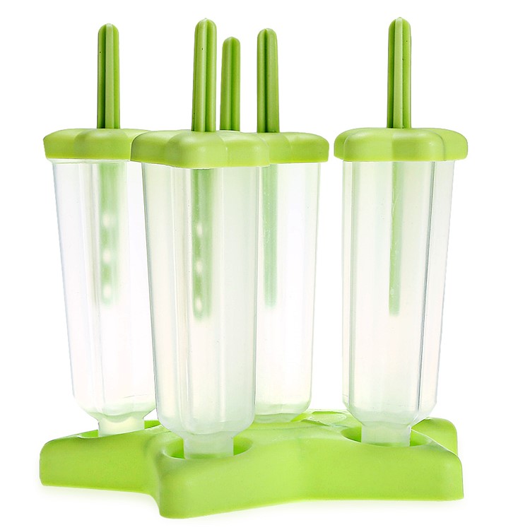 6PCS/Lot Five-pointed Star Popsicle Molds Holder Ice Cream Pop DIY Maker-3
