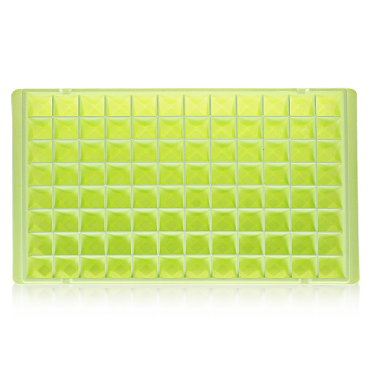 96 Lattice Mini Eiswürfelschale Mold FDA SGS Zertifikat Silikon Material - Grün-2