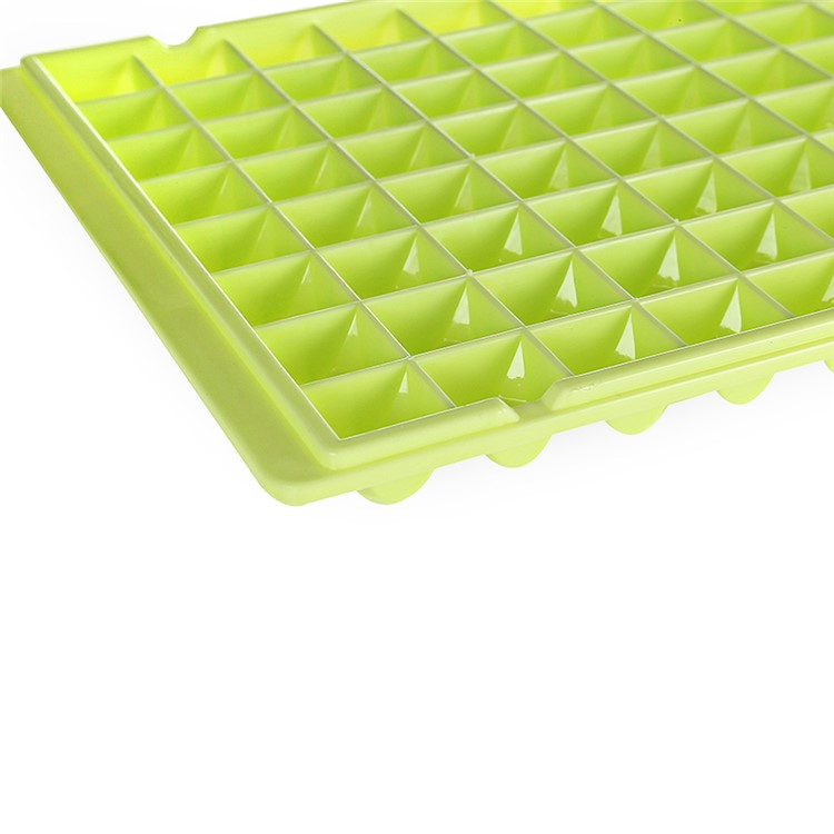 96 Lattice Mini Eiswürfelschale Mold FDA SGS Zertifikat Silikon Material - Grün-3